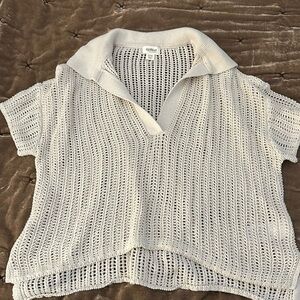 NWOT — UpWest Weekend Crochet Polo